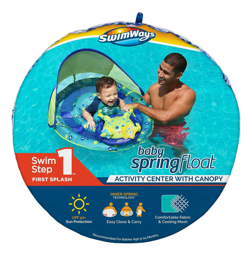 Inflable Para Piscina  Spring Con Toldo De Swimways, Pul Flb