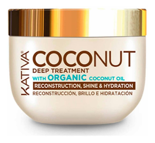 Mascarilla Kativa Coconut 250ml - Tratamiento Capilar
