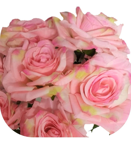 Ramo Rosas Premium 9 Flores Artificiales Cada Flor 10 Cm