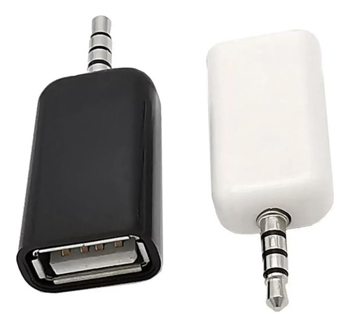 Adaptador De Audio De Usb-a Hembra A Aux 3,5mm Macho X2