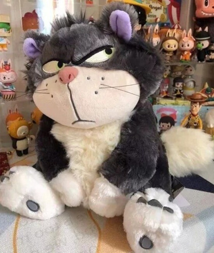Peluche De Lucifer 45cm Gato De La Cenicienta Kawaii Divino Color Violeta