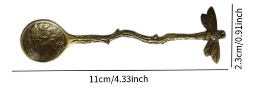4 Cucharas De Libélula, Cuchara De Té, Cuchara Color Cobre