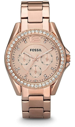 Reloj Fossil Mujer Es2811 Riley Rose Gold - Regalo Mamá