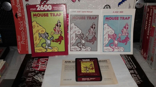 Mouse Trap De Atari 2600 Con Caja Y Folletos,funciona.