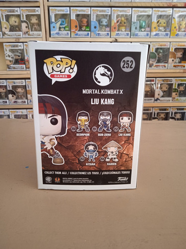 Funko Pop Liu Kang #252 Mortal Kombat Original Nuevo