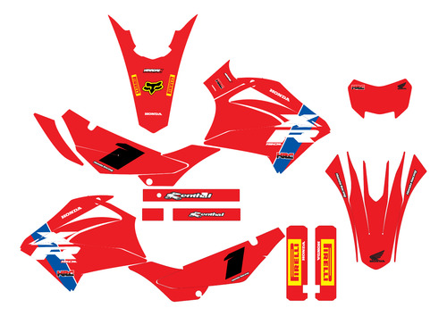 Calcomanias Stickers Honda Xr 150 Rojo