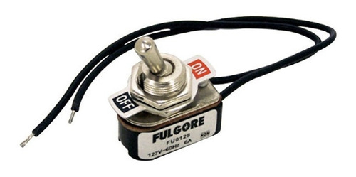 Interruptor Tipo Palanca Fulgore Fu0128 2 Cables 05800510 Color Metal