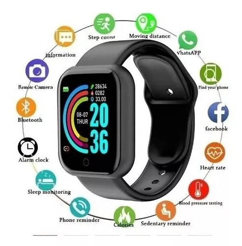 Relogio Inteligente Smartwatch D20