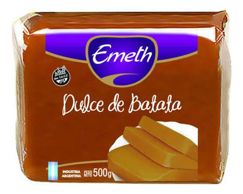 Dulce De Batata Emeth X 12und X 500gr - Almacen Mingo