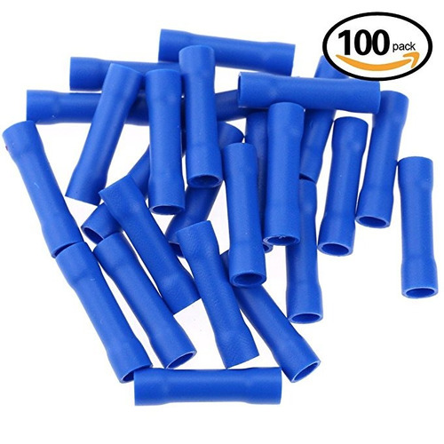 Hilitchi 100pcs 16-14 Gauge Butt Terminales Aislados De Empa