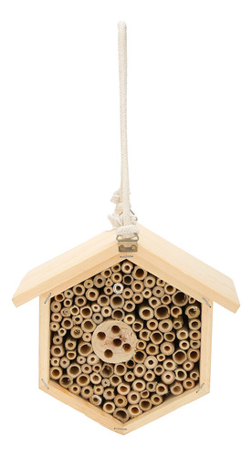 Casa De Abejas Decorativa De Madera Para Colgar Insectos, Ho