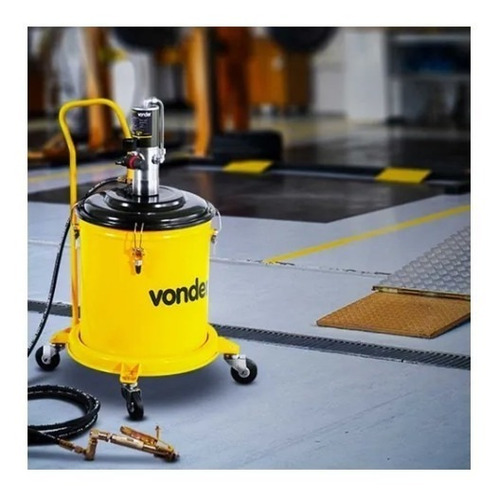 Propulsora Pneumática Para Graxa 30kg Com Rodas - Vonder