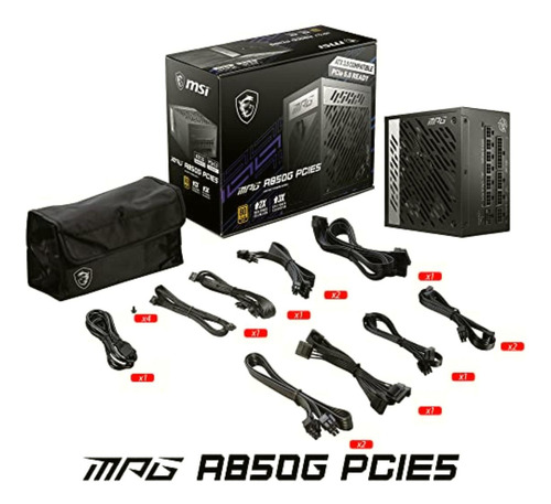 Mpg A850g Pcie 5 & Atx 3.0 Fuente De Alimentación Para