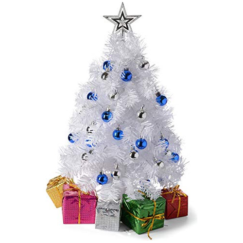 Árbol De Navidad Mini Blanco De 23 Pulgadas Luces Led ...