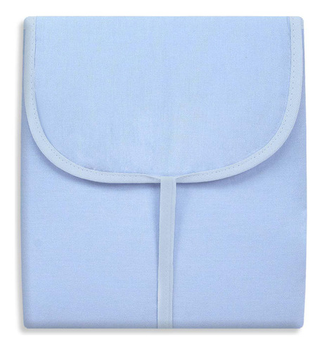 Trocador Portátil Com Bolsos - Azul E Branco