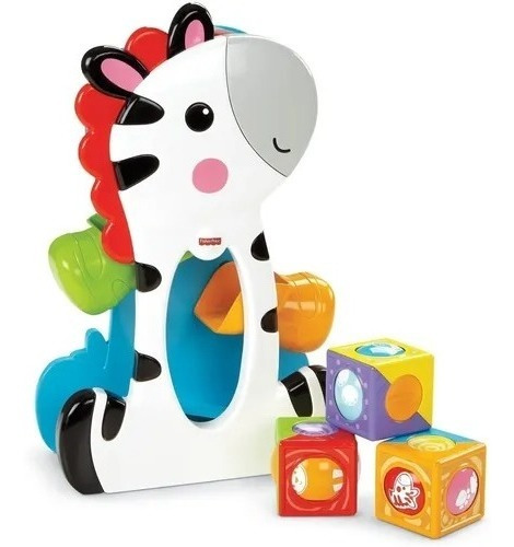 Brinquedo Educativo Zebra Blocos Surpresa - Fisher Price