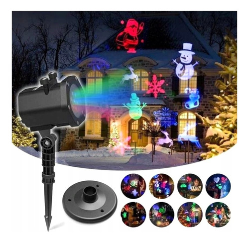 Proyector Luces Navidad Led - 12 Motivos