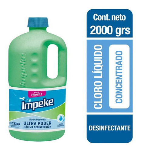 Cloro Concentrado Forte 2kg Impeke