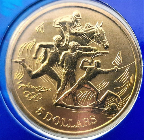 Monedas Olimpiada Sydney 2000, Año 2000, 5 Dlls, 8 Pza.