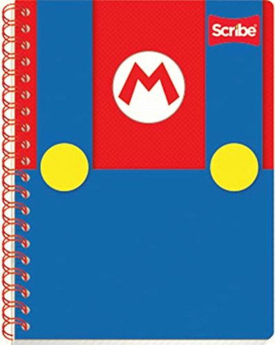 Scribe, Super Mario, Cuaderno Profesional De Espiral Doble