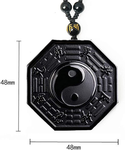 Collar De Obsidiana Negra Collares Naturales Curativos Bagua
