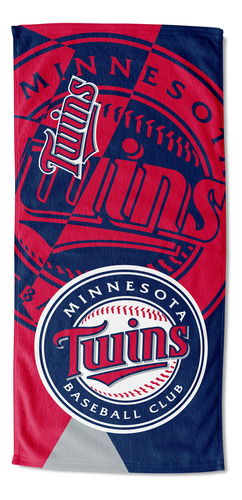 Mlb Minnesota Twins Toalla De Playa, 34  X 72 , Rompeca...