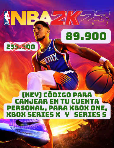 Nba 2k 23 Xbox One, Xbox Series X Y Series S Código