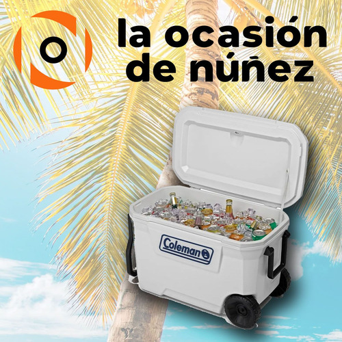 Imagen 5 de 8 de Conservadora Coleman 62 Qt Heladera Termica Ruedas Extreme