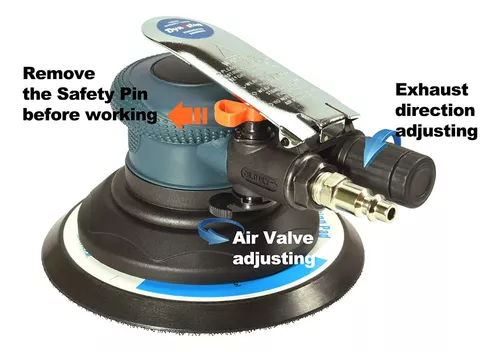 Kit Lijadora Neumatica Orbital Aire Autos Automotriz Madera
