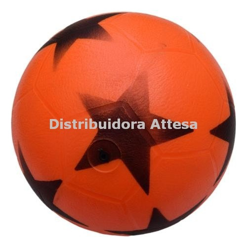 Pelota Fútbol Nº 5 Pvc Tipo Goma Colores Con Negro 240 Grs