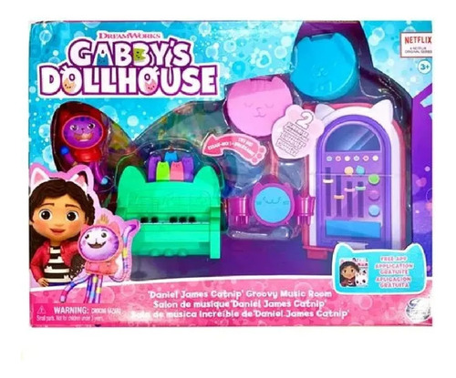 Gabbys Dollhouse Set Ambientes Sala De Musica C/fig 36203s