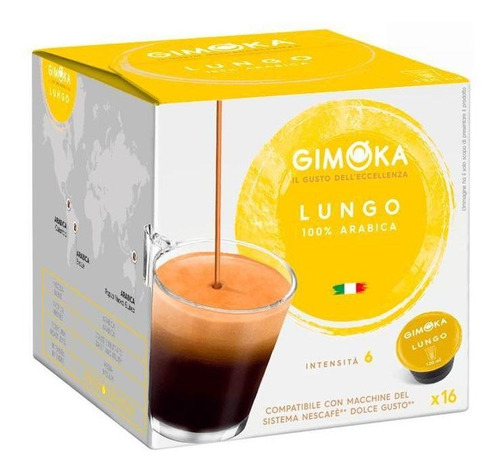 Cápsulas Dolce Gusto Gimoka Lungo - Caixa