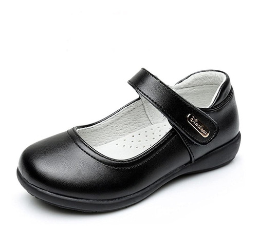 Chiximaxu Maxu Girl Uniforme De Cuero Mary Jane Flat Shoes (