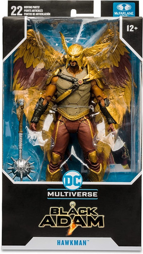 Action Figure Gavião Negro Hawkman Black Adam Mcfarlane Toys