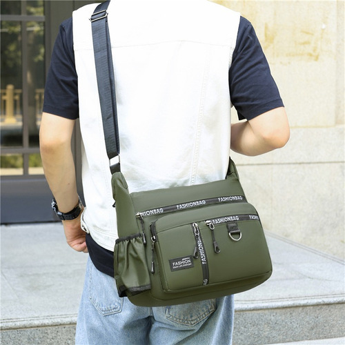 Bolso Bandolera Multibolsillos De Gran Capacidad A La Moda