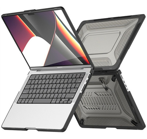 Carcasa 360 Reforzada + Cubreteclado Para Macbook Air A2337