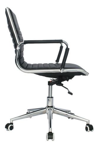 Imagen 3 de 4 de Silla De Oficina Quinchia Gerente Media Cuero Sintético,