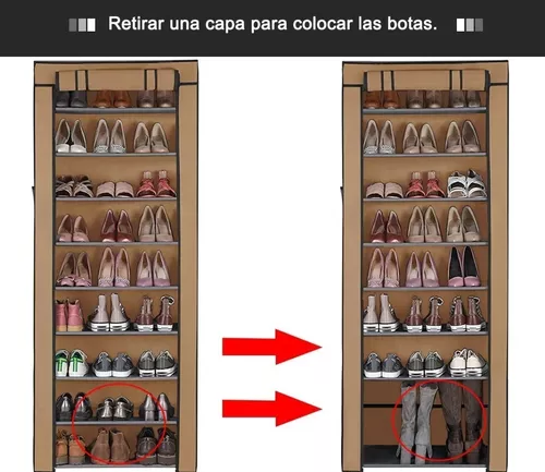 ANDIA Studio - ☑️Acondicionamos está zapatera junto al closet ya existente  con capacidad para 44 pares entre zapatillas, tacos y botas. ☑️Si tienes un  proyecto o mueble en mente, escríbenos un DM