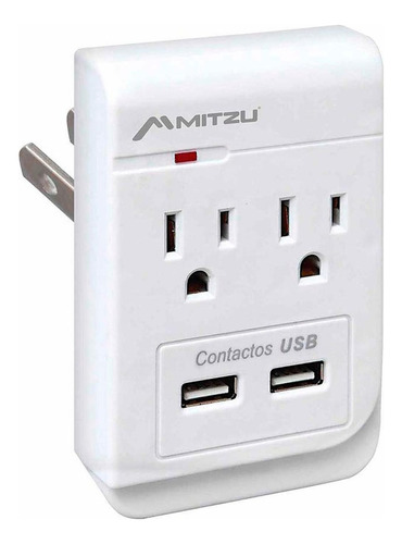 Multicontacto Con 2 Usb Y Supresor De Picos 11-2603