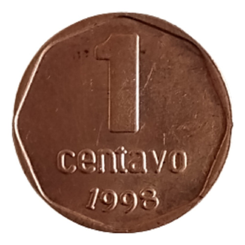 Moneda 1 Centavo Peso Convertible Año 1998 Argentina