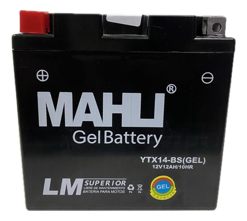 Bateria Gel Ytx14-bs = Btx14 Bmw Gs F650