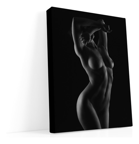 Cuadro Canvas Mujer Desnuda Artisitica Con Marco Flontante