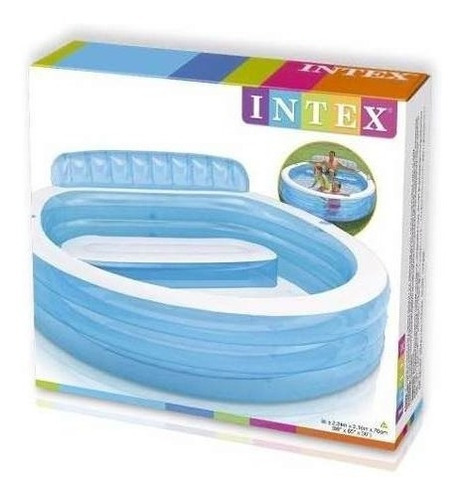 Piscina Inflável Intex Redonda C/ Poltrona Porta Copos 57190