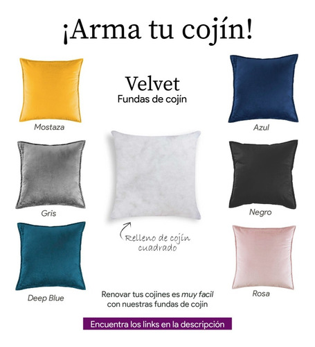Funda De Cojín Velvet Gris Vianney