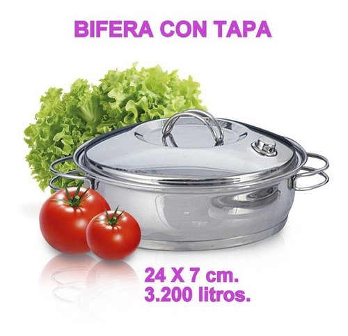 Vibra Bifera Sartén Tapa Cód: 7150 24 X 7 Cm. 3,200 Litros.