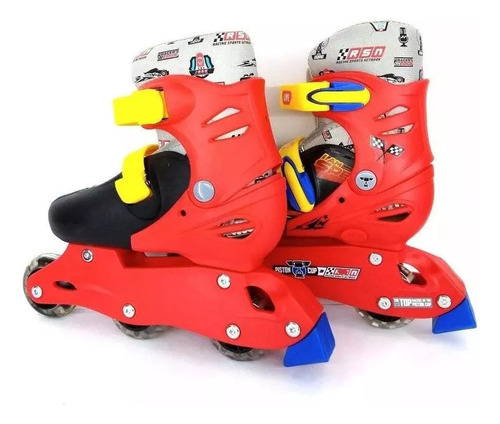 Patines Infantiles En Línea Ajustables Cars Talla 18-21