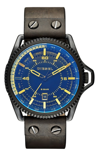 Reloj Diesel Dz1718 Cafe Azul. Color del bisel Azul Color del fondo Azul
