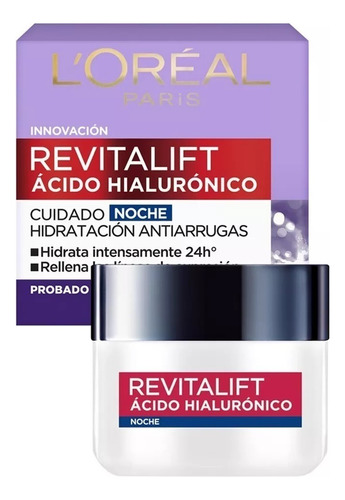 Crema Antiarrugas Cuidado Noche 50 Ml Revitalift Loreal