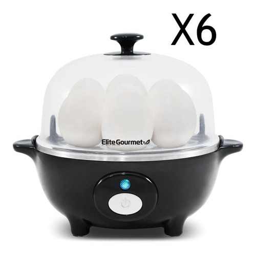 Cocedor De Huevos Automático Huevera Elite 7huevos Pack De 6