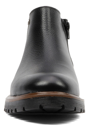 Botin Para Hombre Piel Casual Punto Alto 3067 Negro 25-29